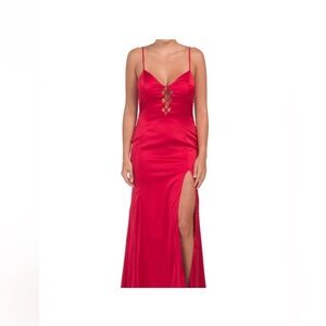 Runway  Maxi Dress Red Fire.  NWT. size L.  New Year, Cocktail, Wedding, Prom